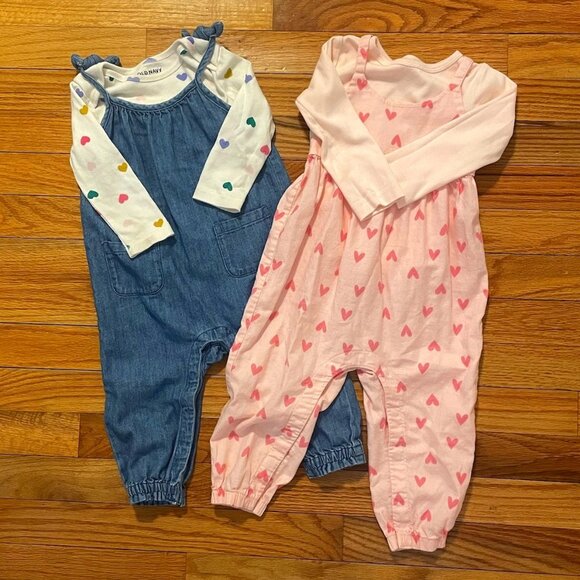 Girls 18 Month Overalls 4-Piece Lot - Picture 1 of 11